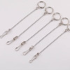 16cm Simple Round Bead Chain Book Ring Buckle Bile Connecting Hanging Tag Advertising