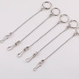 16cm Simple Round Bead Chain Book Ring Buckle Bile Connecting Hanging Tag Advertising