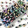 Hot Style Contrasting Colored Glass Transfer Beads Imitation Jade Transparent Diy Lucky