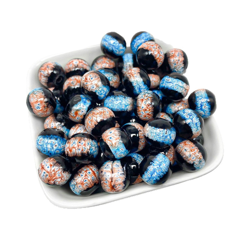 Hot Style Contrasting Colored Glass Transfer Beads Imitation Jade Transparent Diy Lucky