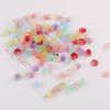 Colorful Transparent Gradient Bud Lily of the Valley Flower Glass Loose Beads Diy Hair