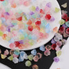 Colorful Transparent Gradient Bud Lily of the Valley Flower Glass Loose Beads Diy Hair