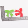 Simple Colorful Pu Leather Bow Key Chain Pendant Accessories Bag Material Jewelry