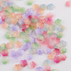 14mm National Style Colored Glass Cherry Blossom Gradient Petals Loose Beads Diy Handmade