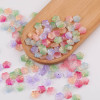 14mm National Style Colored Glass Cherry Blossom Gradient Petals Loose Beads Diy Handmade
