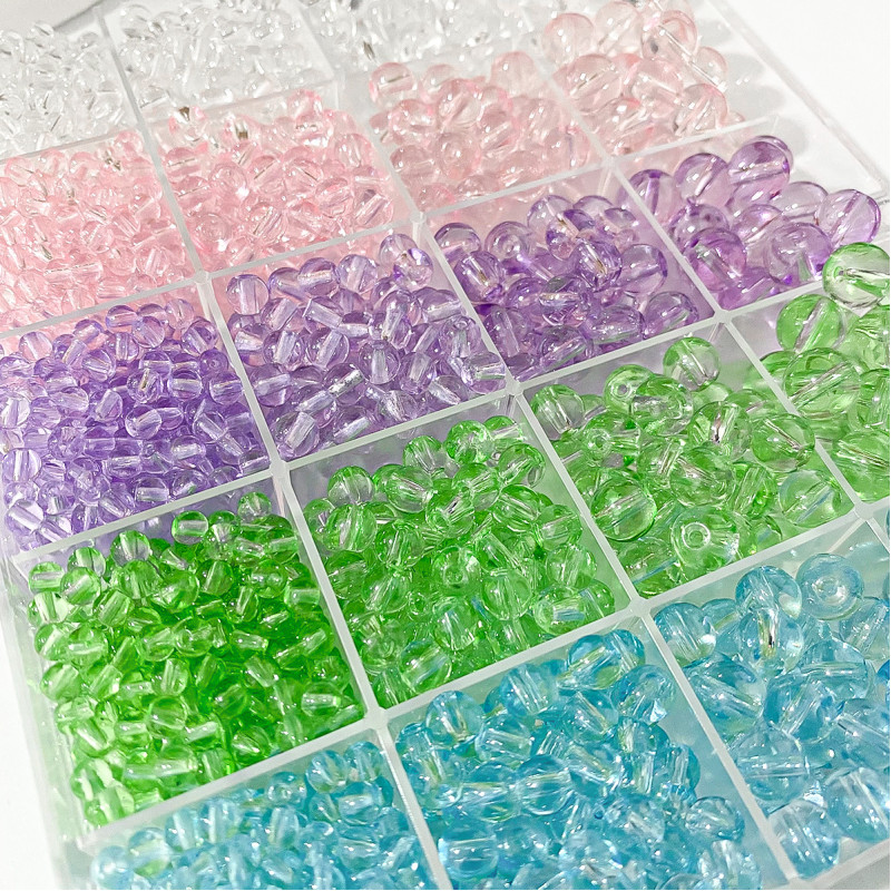 4-10mm Crystal Beads Glass Handmade Diy Jewelry Accessories Hand String Beaded Bracelet