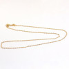 18k Gold-filled High Color Retention O-shaped Chain Water Wave Box Flat O Diy Handmade