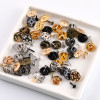 Simple Metal Butterfly Buckle Spurs Badge Brooch Button Cufflinks Diy Handmade Jewelry