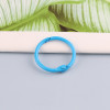 30mm Color Painted Metal Book Ring Card Key Diy Loose-leaf Binding Jewelry Accessories