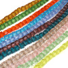 6-8mm Glass Crystal Transparent Three-dimensional Square Beads Handmade Diy Necklace