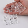 Simulated Ice Cube Transparent Three-dimensional Square Acrylic Pendant Diy Keychain Bag