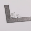 Simulated Ice Cube Transparent Three-dimensional Square Acrylic Pendant Diy Keychain Bag