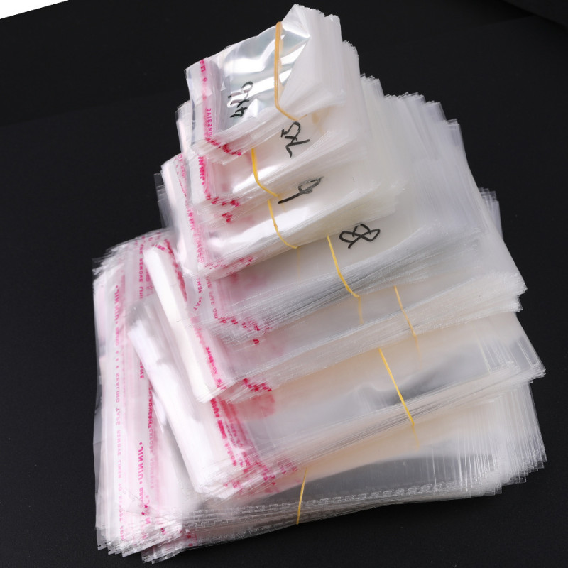 Multi-size Opp Transparent Plastic Bags, Self-adhesive Jewelry Accessories, Clothing