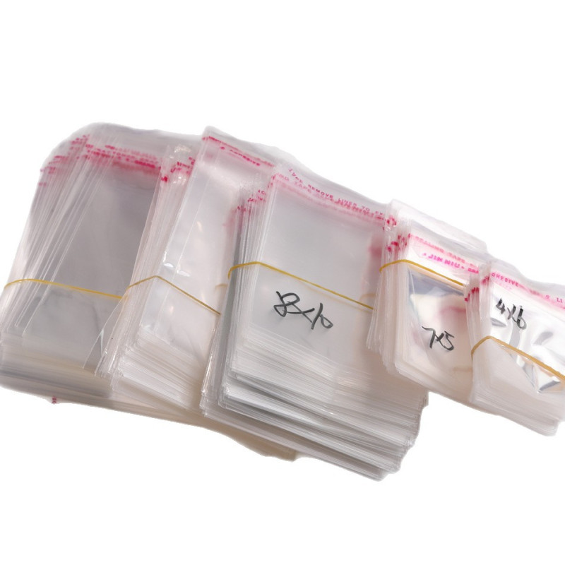 Multi-size Opp Transparent Plastic Bags, Self-adhesive Jewelry Accessories, Clothing